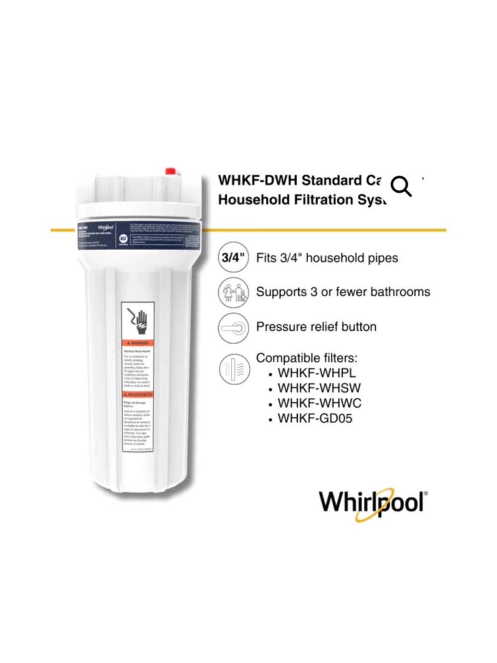 NEW WHKF-DWH Standard Capacity Household Filtration System